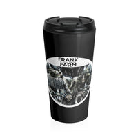 Frank At Home On The Farm (Design One) - Black Stainless Steel Travel Mug