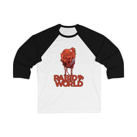 Rabid World - Dripping Blood Design - Unisex 3\4 Sleeve Baseball Tee