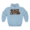 Black Cotton (Logo Design) - Heavy Blend™ Hooded Sweatshirt