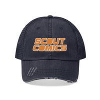 Scout Comics (Orange Logo Design) - Unisex Trucker Hat