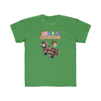 Misfitz Clubhouse - Logo/Skateboard Design - Kids Regular Fit Tee