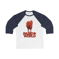 Rabid World - Dripping Blood Design - Unisex 3\4 Sleeve Baseball Tee