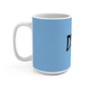 Distorted (Logo Design) - Light Blue Coffee Mug 15oz