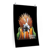 Stabbity Bunny (Carrot Throne Design) - Poster