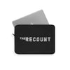 The Recount (Grey Logo Design) - Black Laptop Sleeve