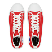 Oswald and the Star-Chaser - Red Starlond Design - Women's High Top Sneakers