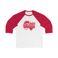 Long Live Pro Wrestling -  Logo Design - Unisex 3\4 Sleeve Baseball Tee