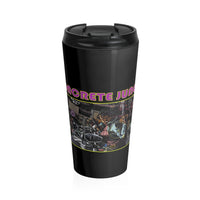 Concrete Jungle (Design One) - Black Stainless Steel Travel Mug