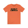 Scout Comics Logo (Black Logo) - Unisex Jersey Short Sleeve Tee