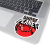 Ghost Planet - Red Logo - Kiss-Cut Stickers