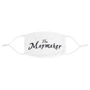 The Mapmaker (Design 1) - White Fabric Face Mask