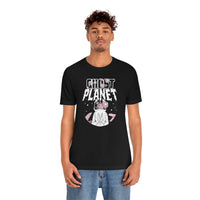 Ghost Planet - Pink Flower Logo - Unisex Jersey Short Sleeve Tee