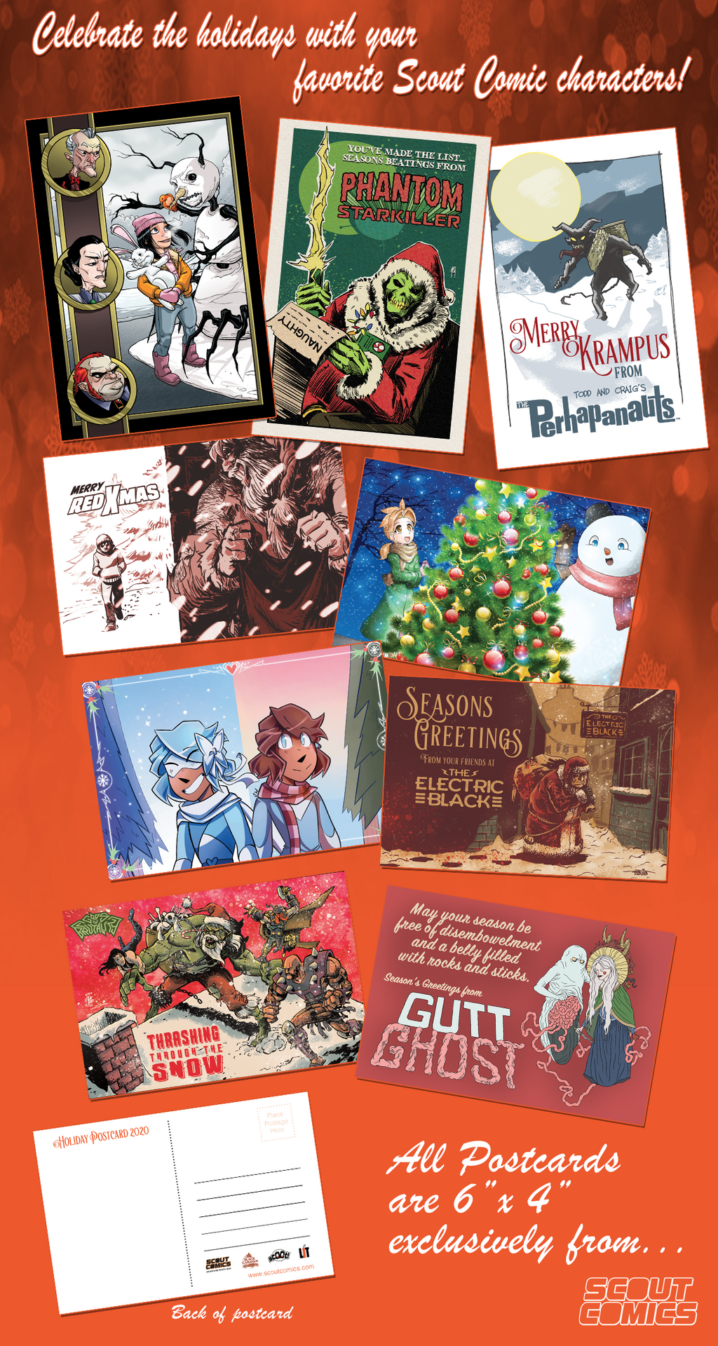 Scout Comics - Set of 9 Holiday Cards