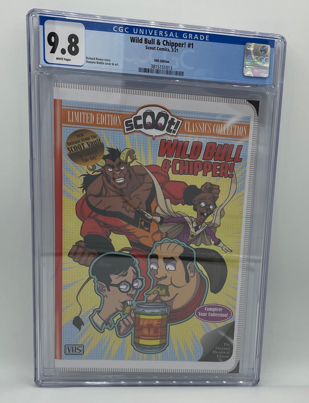 CGC Graded - Wild Bull and Chipper #1 - Secret VHS Variant Cover - 9.8
