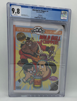 CGC Graded - Wild Bull and Chipper #1 - Secret VHS Variant Cover - 9.8