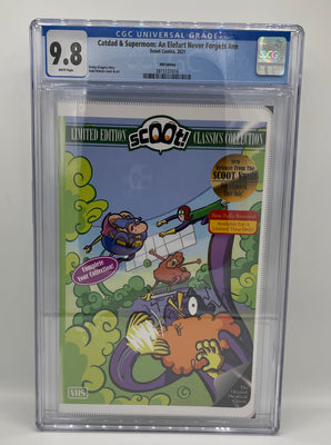 CGC Graded - Catdad and Supermom: An Elefart Never Forgets - VHS Cover - 9.8
