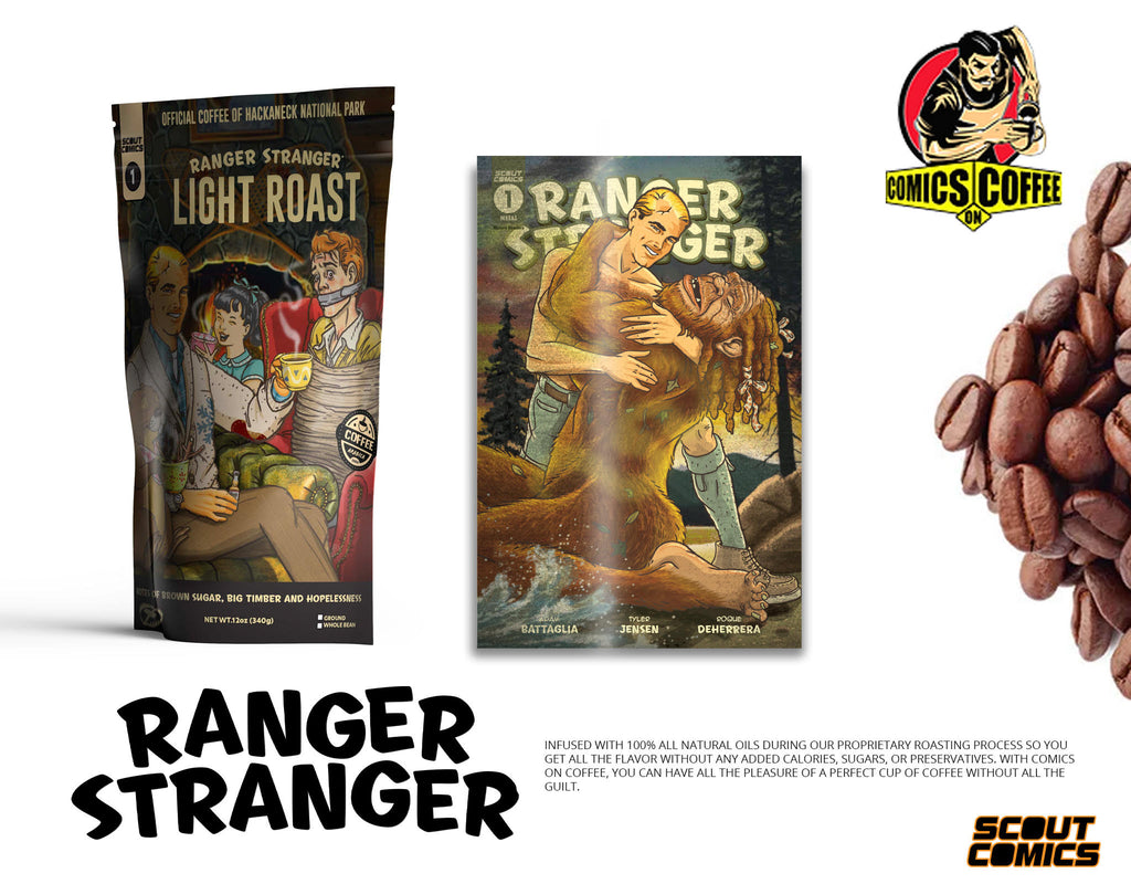 Ranger Stranger #1 Metal Cover & 12 oz Bag Of Coffee Combo - Comics On Coffee